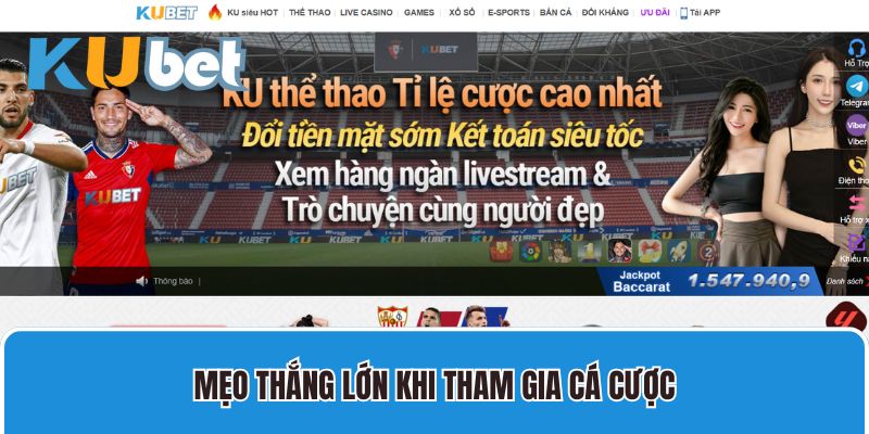 Mẹo thắng lớn khi tham gia cá cược