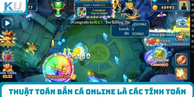 Thuật toán bắn cá online là các tính toán phức tạp